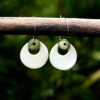 Each piece is handmade from porcelain clay and fired twice or three times in the kiln around 1200 degrees. Pottery is my passion and I love to discover new techniques, glazes, oxides or materials to play with and make extraordinary high quality jewellery. I also use hypoallergenic stainless steel and silver studs/hooks.